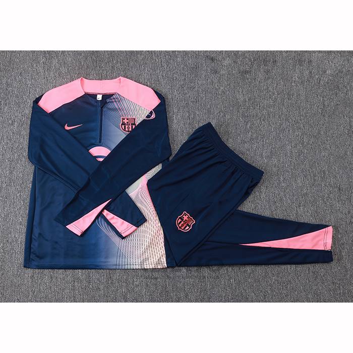 Tuta da Track di Felpa FC Barcellona Bambino 2025-2026 Blu Rosa